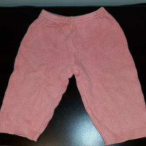 Girls 18month pink cotton sweat/corduroy pants